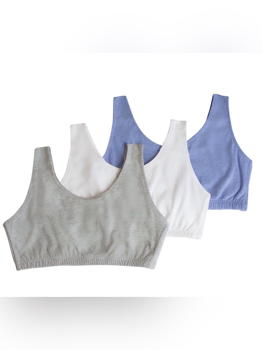 NWT-FOL 3-Pack Women’s 42 Total Comfort Full-Coverage Tank Style Bras *Flaws*
